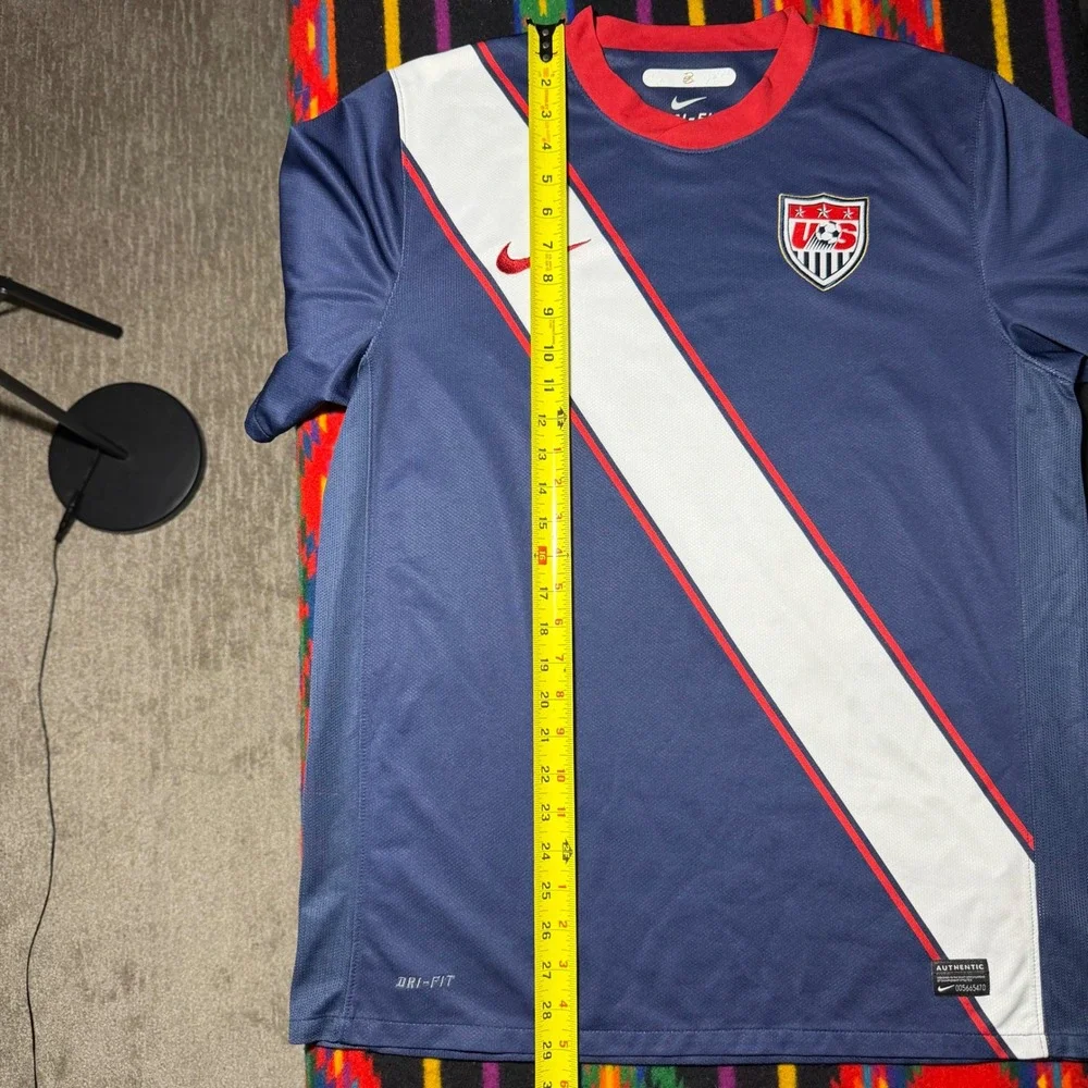 Nike USA 2010 Away Soccer Jersey Mens Large Navy Blue Sash Kit 389253-451